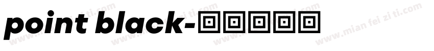 point black字体转换